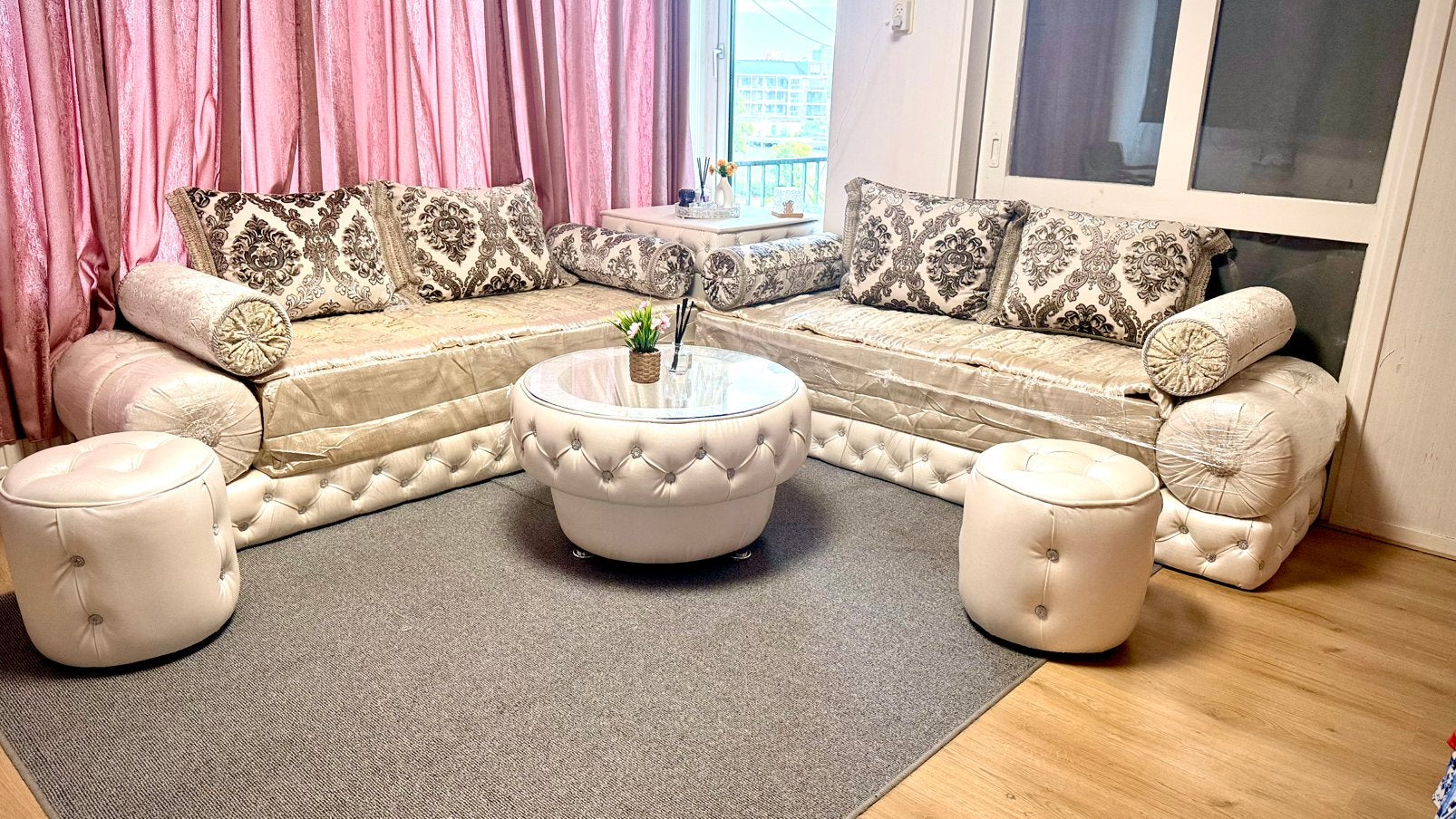 Bank set, Huis en Inrichting, Banken | Complete zithoeken, Ophalen, Zo goed als nieuw