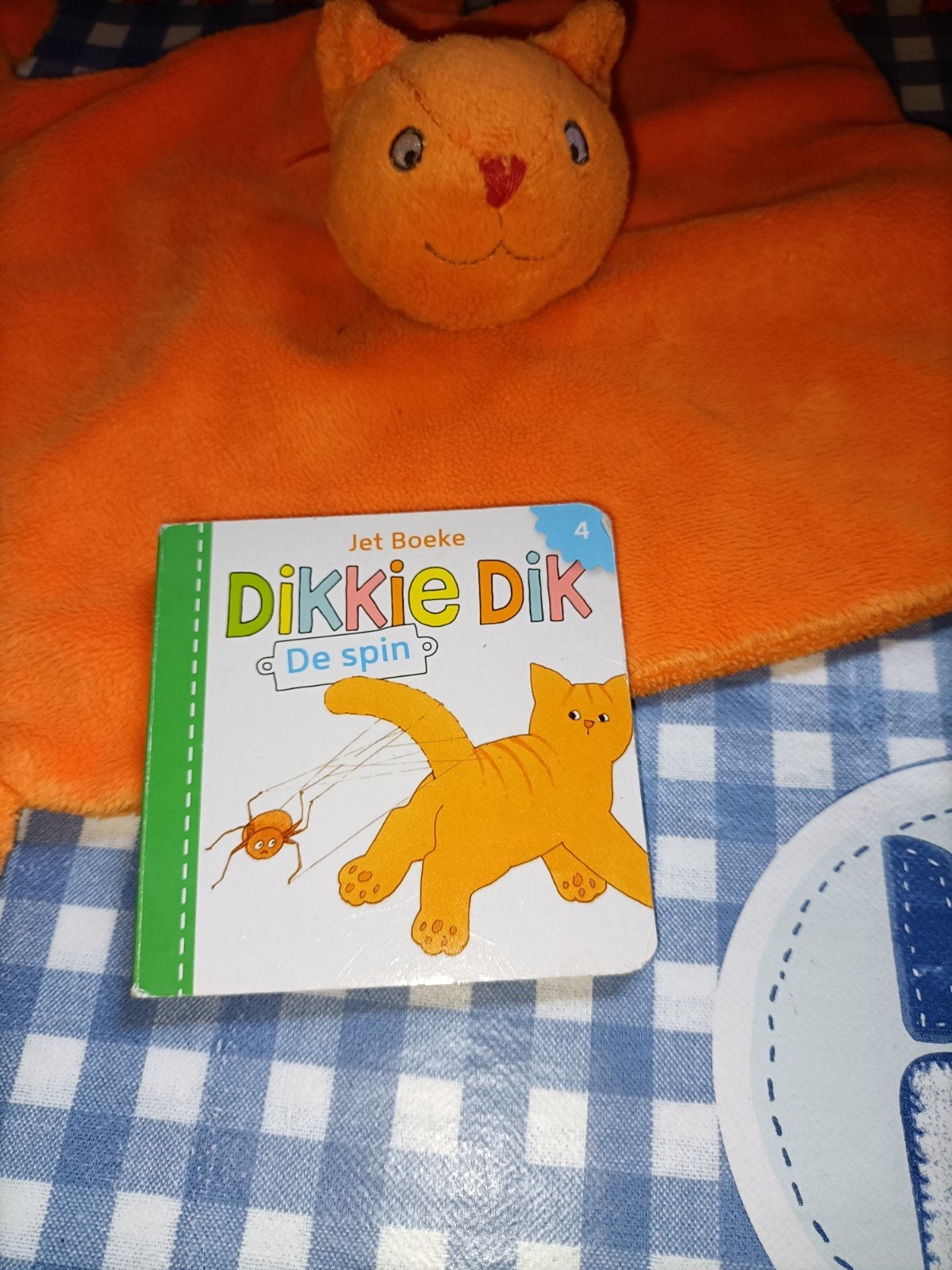 Dikkie Dik knuffeldoekje + 2 in 1 boekje, Kinderen en Baby's, Ophalen of Verzenden, Zo goed als nieuw, Overige typen