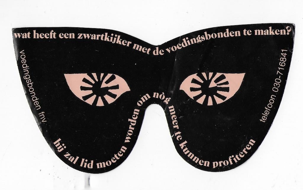 Rso93 sticker voedingsbonden fnv, Verzenden, Zo goed als nieuw, Bedrijf of Vereniging