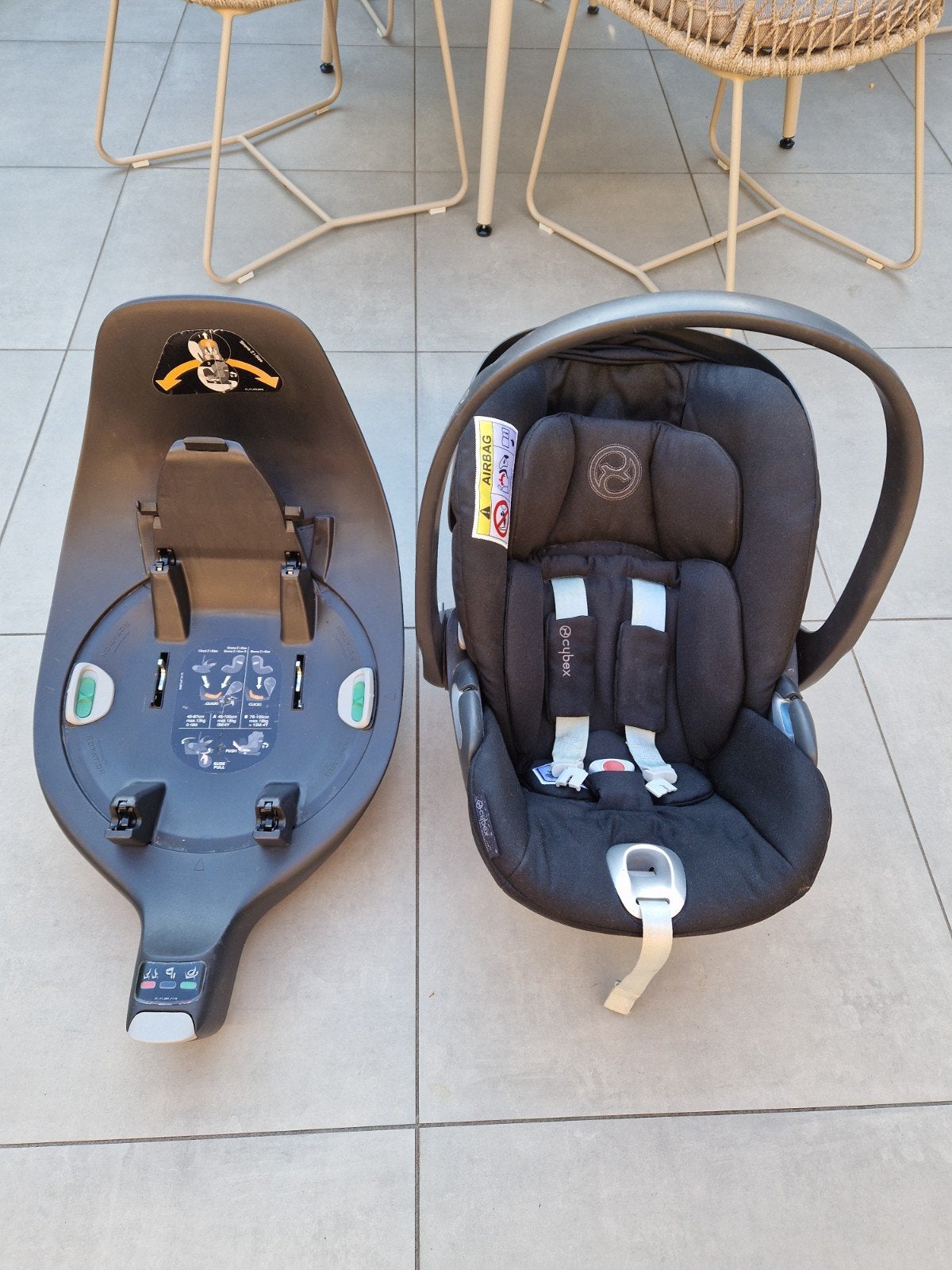 Cybex Cloud Z I-size autostoel + Base Z (360), Gebruikt, Isofix, 0 t/m 13 kg, Ophalen