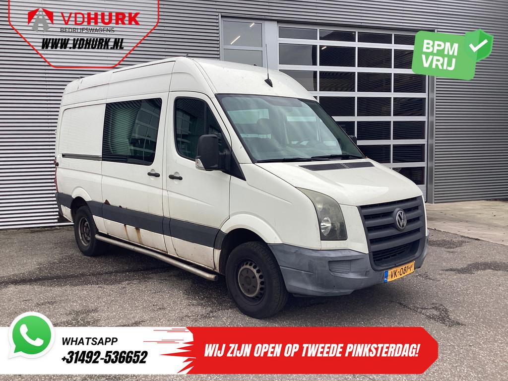 Volkswagen Crafter 50 2.5 TDI Aut. L2H2 DC Dubbel Cabine EXP, Auto's, Bestelauto's, Automaat, Gebruikt, Volkswagen, Wit