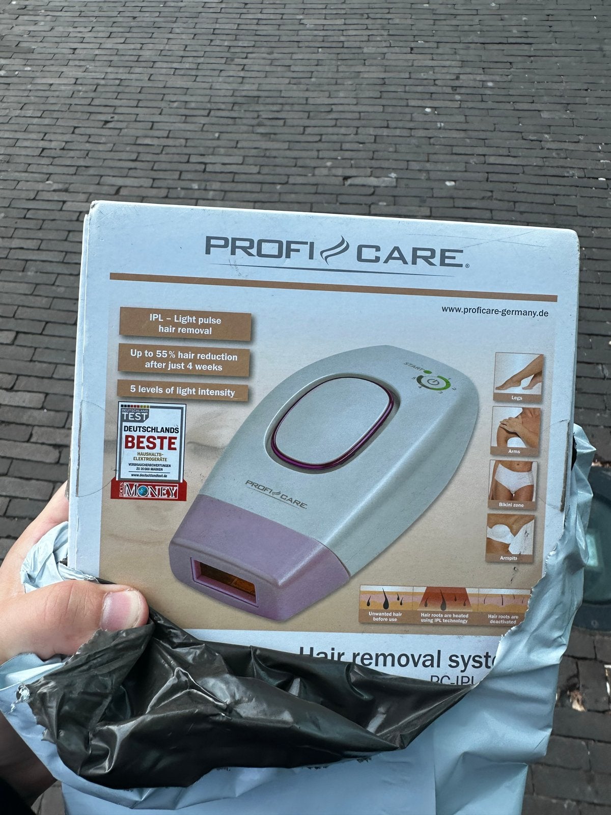 PROFI CARE IPL - Lichtpuls ontharingsapparaat, Witgoed en Apparatuur, Ophalen of Verzenden, Nieuw, Scheren en Epileren