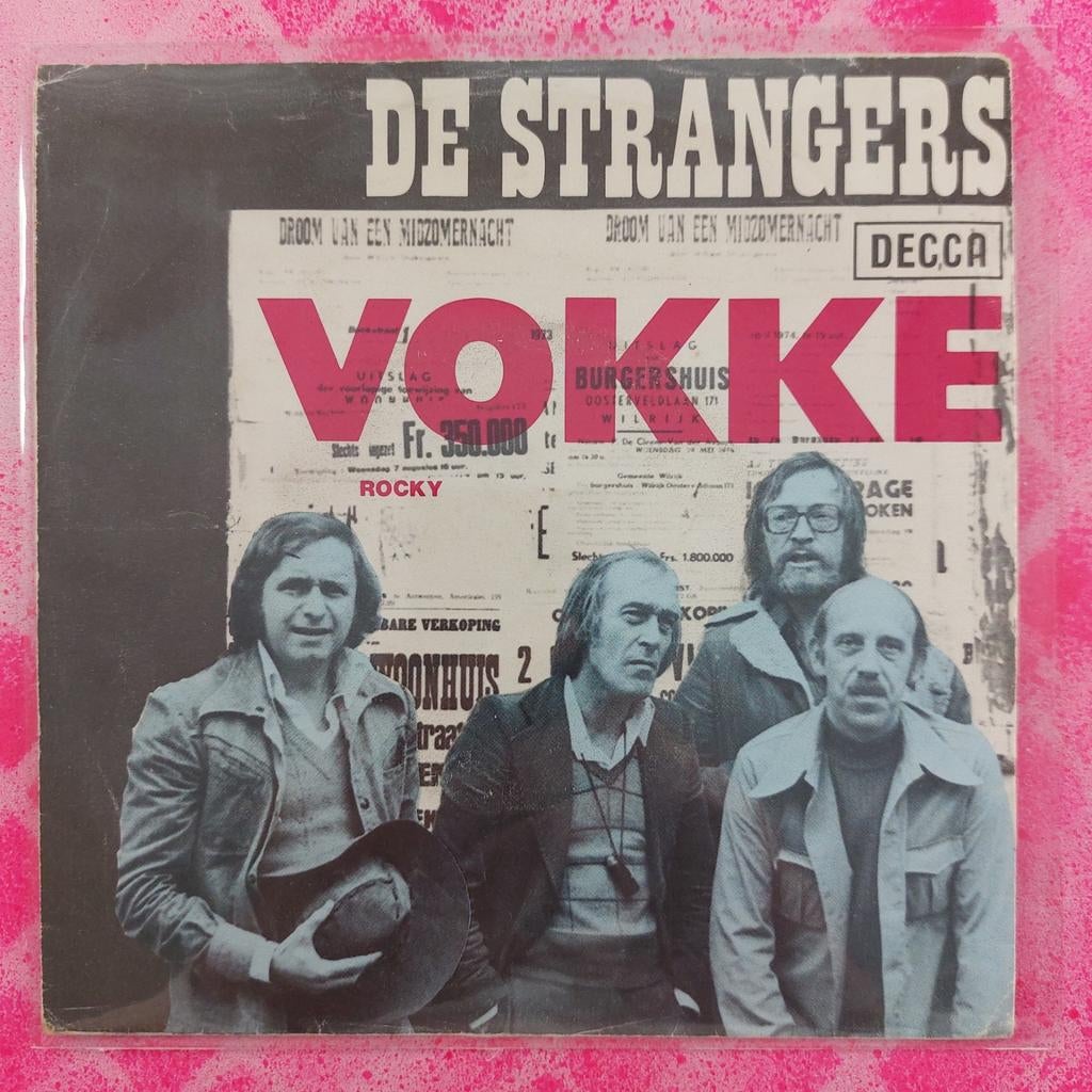 De Strangers Vokke (Rocky Don Mercedes) single.      Star45, Gebruikt, 7 inch, Single, Ophalen of Verzenden