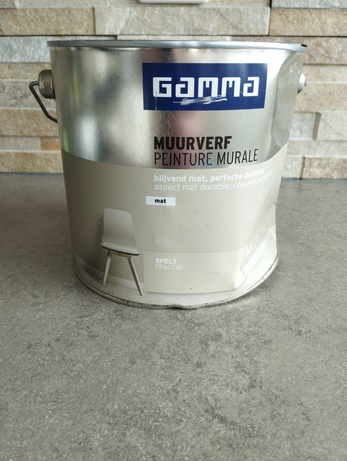 Gamma muurverf kleur Spelt Epautre mat nieuw!!, Ophalen of Verzenden, Nieuw