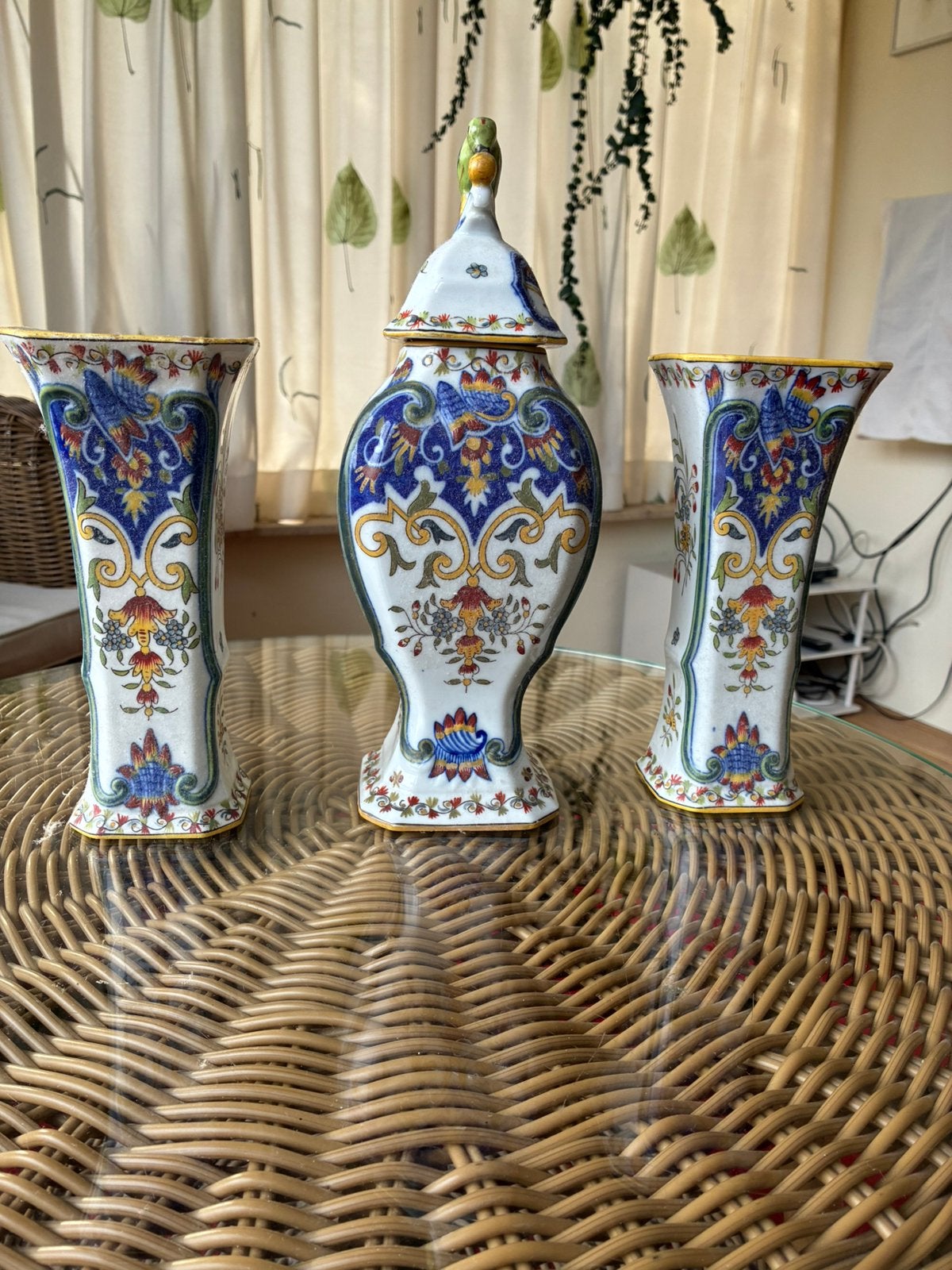 3 vintage vazen, Kast-stel., Antiek en Kunst, Antiek | Vazen, Ophalen of Verzenden