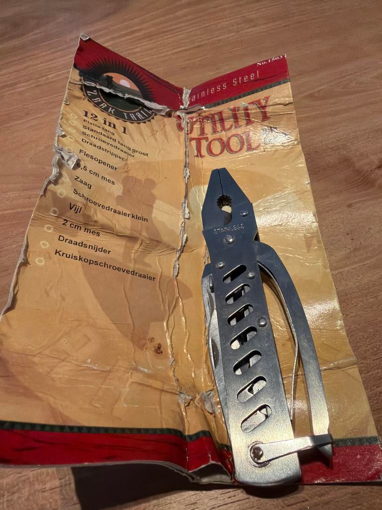 12-in-1 Multitool van Roestvrij Staal - Handig & Compact, Doe-het-zelf en Verbouw, Gereedschap | Handgereedschap, Ophalen of Verzenden