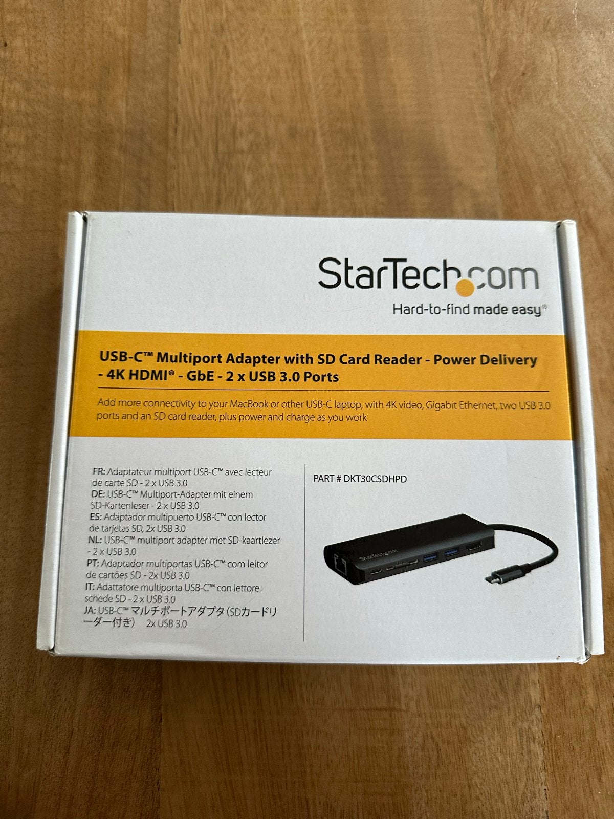 USB-C Multiport Adapter met SD-kaartlezer Startech, Computers en Software, Pc- en Netwerkkabels, Ophalen of Verzenden, Nieuw