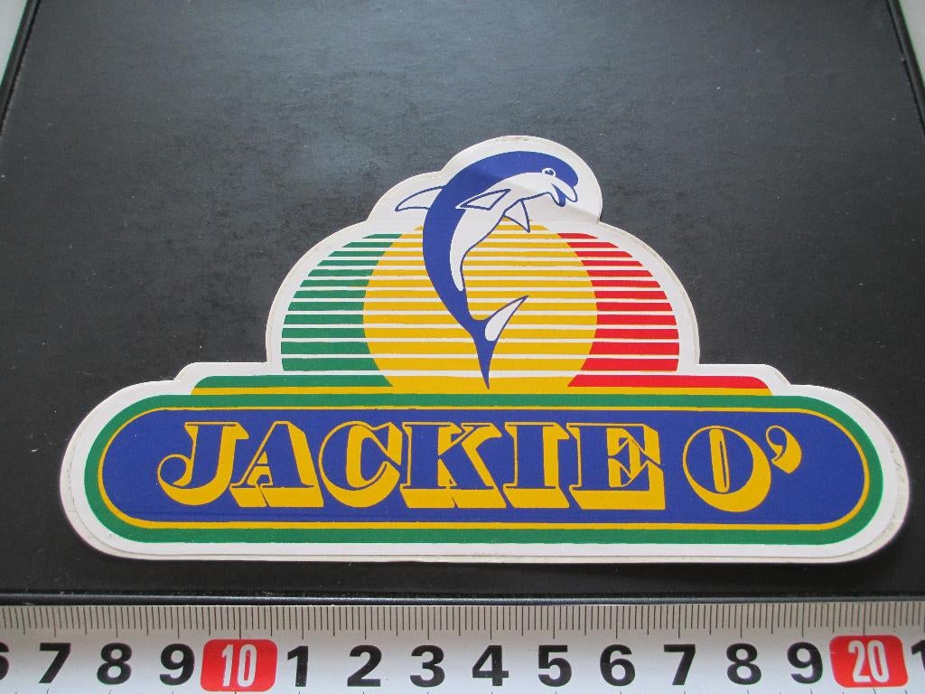sticker JACKIE O'  dolfijn flipper, Ophalen, Zo goed als nieuw