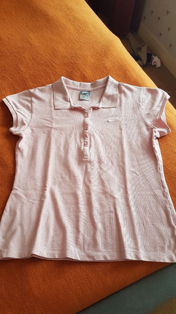 Nike poloshirt maat XL, Kleding | Dames, Sportkleding, Zo goed als nieuw, Racketsport, Maat 46/48 (XL) of groter, Roze, Ophalen of Verzenden