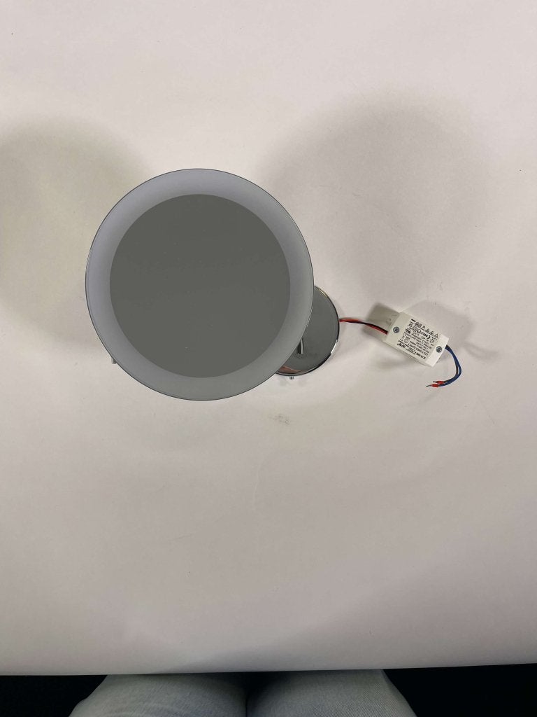 Cosmeticaspiegel met rondom verlichting in chroom, Niet ingevuld, Overige kleuren, Overige typen, Niet ingevuld