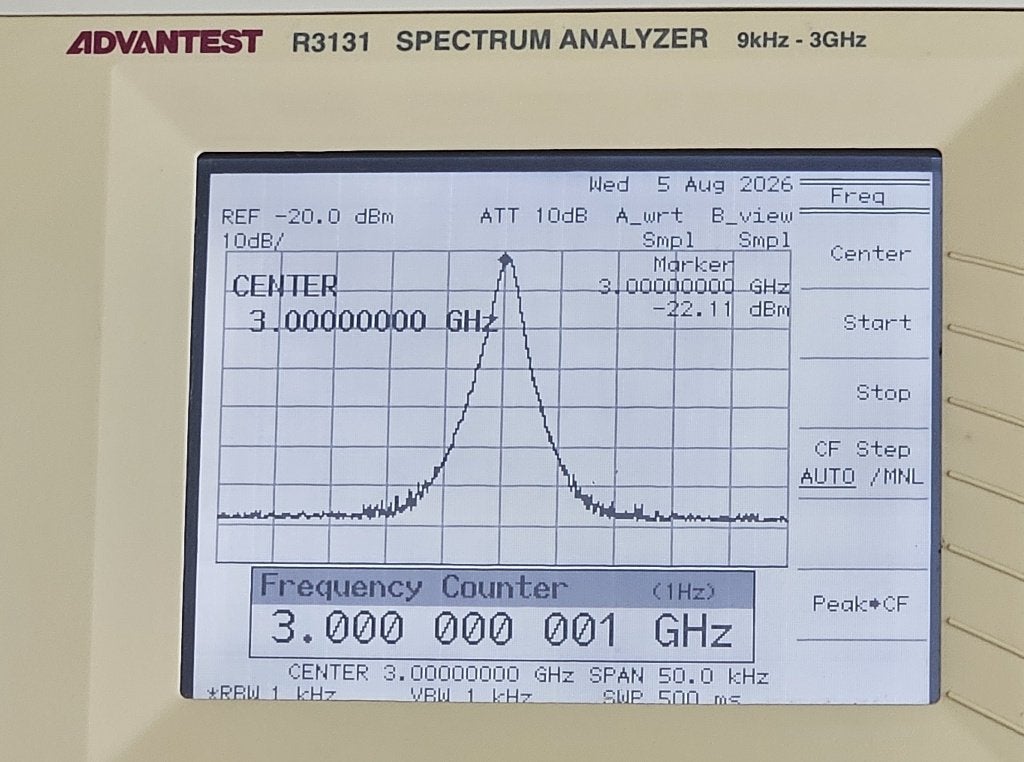 Spectrum Analyzer Advantest R3131 3,1 GHz, Ophalen of Verzenden, Gebruikt