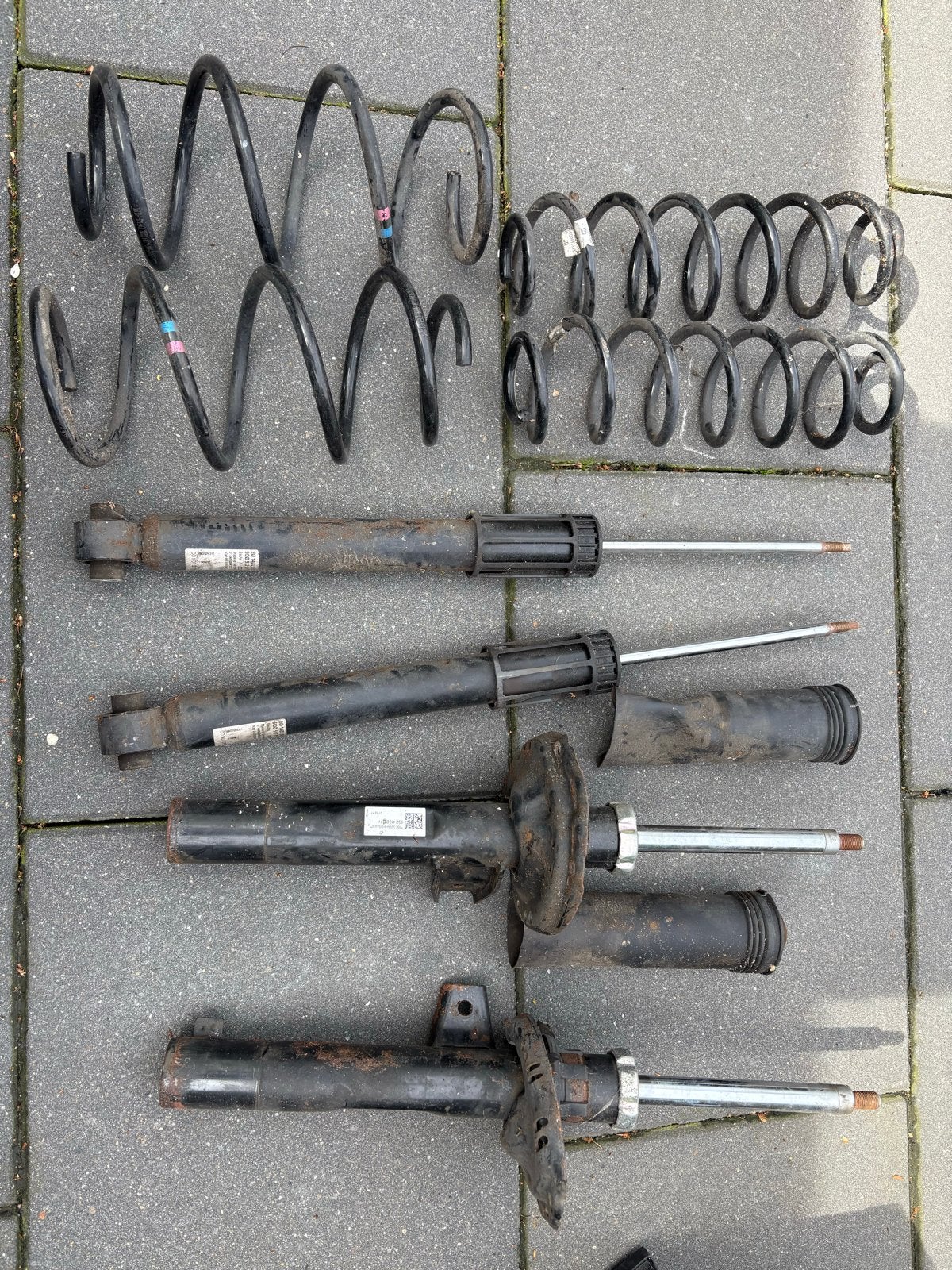 Originele schokbrekers en veren voor Golf 7, Ophalen of Verzenden, Gebruikt, Volkswagen