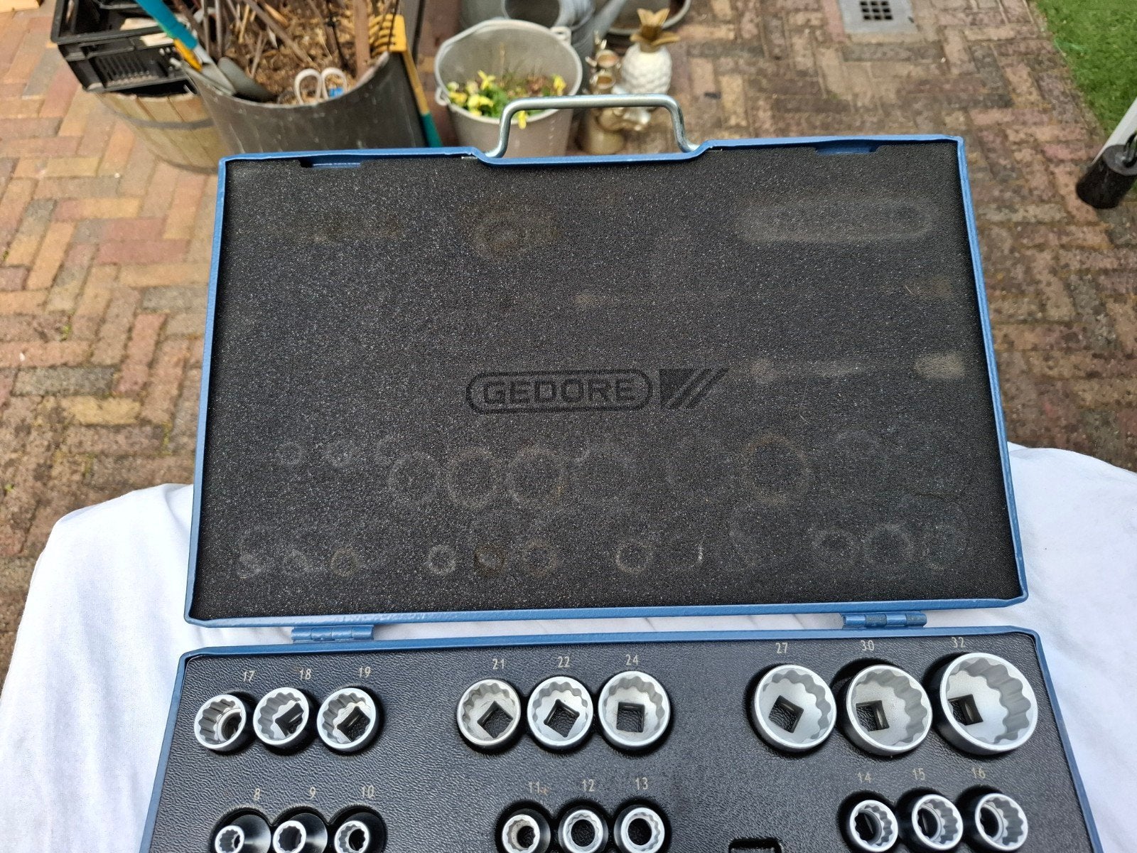 Gedore doppenset compleet 23 delig, Ophalen of Verzenden, Zo goed als nieuw, Gereedschapsset, Gedore