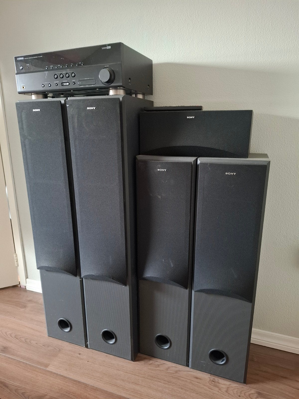 Yamaha RX-V367 Receiver met Sony Speakers, Afstandsbedienin, Ophalen, Gebruikt, Losse componenten, Sony
