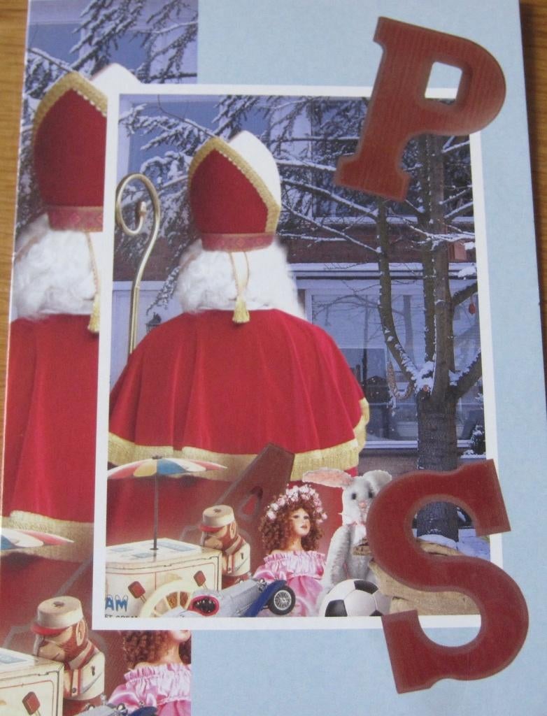Sinterklaas met chocolade letters, Verzenden, 1980 tot heden, Gelopen, Overige thema's