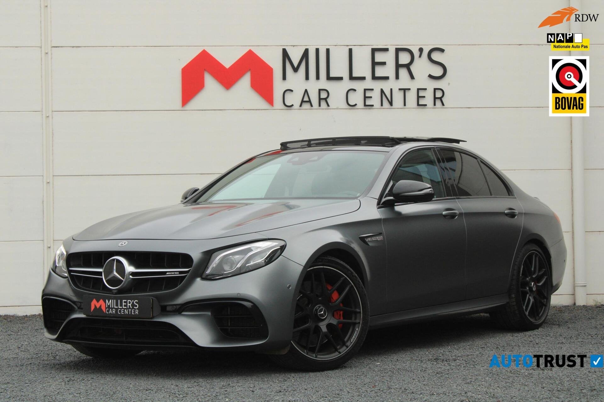 Mercedes E-klasse AMG 63 S 4MATIC+ BOMVOL Pano HUD Dealer OH, Auto's, Gebruikt, Met garantie (alle), Leder, Sedan