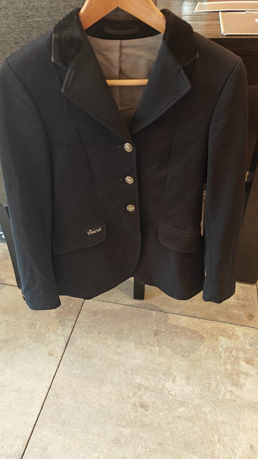 Donker blauw wedstrijd jasje (pikeur), Ophalen of Verzenden, Zo goed als nieuw, Dressuur, Bovenkleding