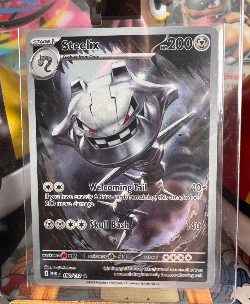 Steelix - Mega Evolutions - ENG, Hobby en Vrije tijd, Verzamelkaartspellen | Pokémon, Ophalen of Verzenden, Zo goed als nieuw