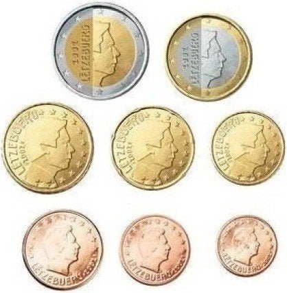 UNC setje LUXEMBURG 2013 8 munten € 0,01 t/m € 2,00., Ophalen of Verzenden, Luxemburg, 2 euro