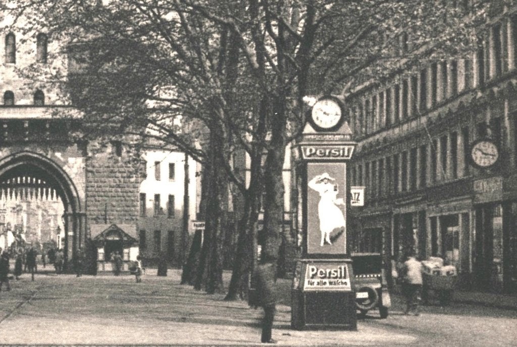 988514 Köln am Rhein Severintor tram PERSIL WÄSCHE REKLAME, Verzamelen, Ophalen of Verzenden, 1920 tot 1940, Ongelopen, Duitsland