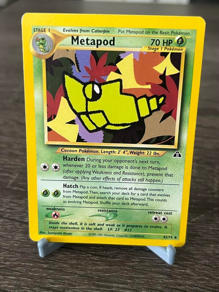 Metapod (42/75) - Neo Discovery - Good, Ophalen of Verzenden, Gebruikt, Losse kaart