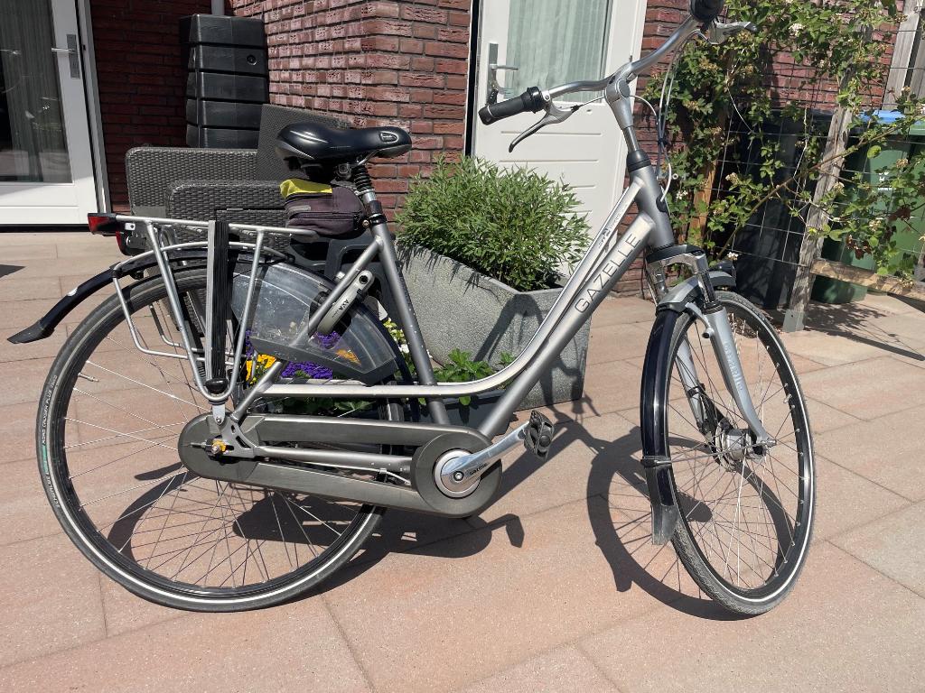 Gazelle Paris damesfiets, Ophalen, Versnellingen, Gazelle, Trommelrem