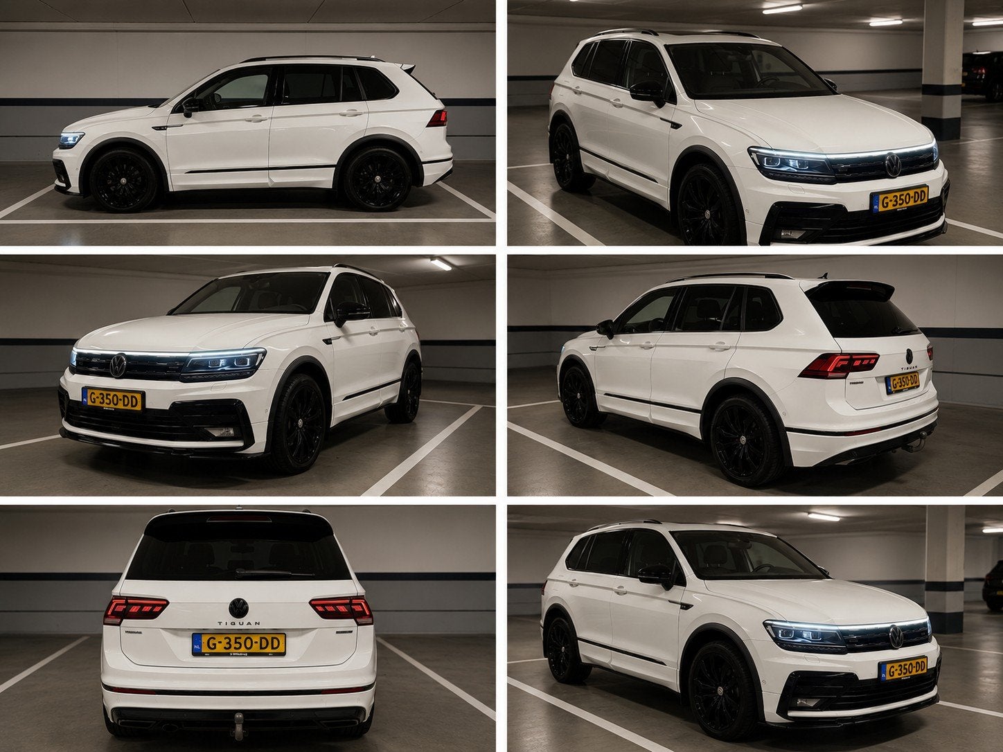 Volkswagen Tiguan Allspace R-Line Highline 2019 7p bomvol, Auto's, Volkswagen, 4 cilinders, 7 stoelen, Wit, Origineel Nederlands