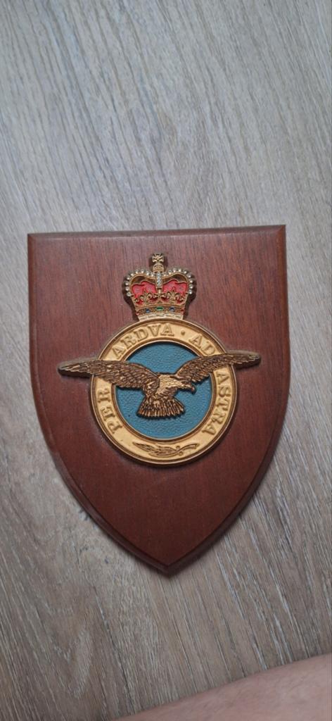 RAF Royal Air Force Plaque - Per Ardua Ad Astra, Ophalen of Verzenden