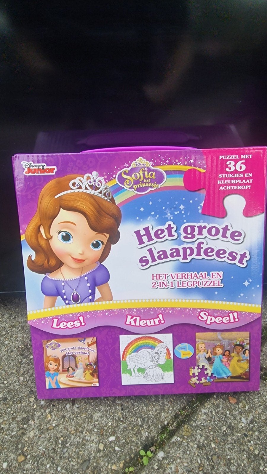 Disney Sofia het Prinsesje, Puzzel en leesboekje Nieuw!, Ophalen, 10 tot 50 stukjes, Nieuw