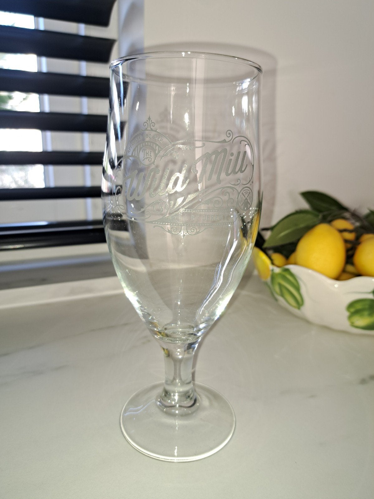 wild mill bierglas.5 stuks, Verzamelen, Ophalen, Zo goed als nieuw, Bierglas