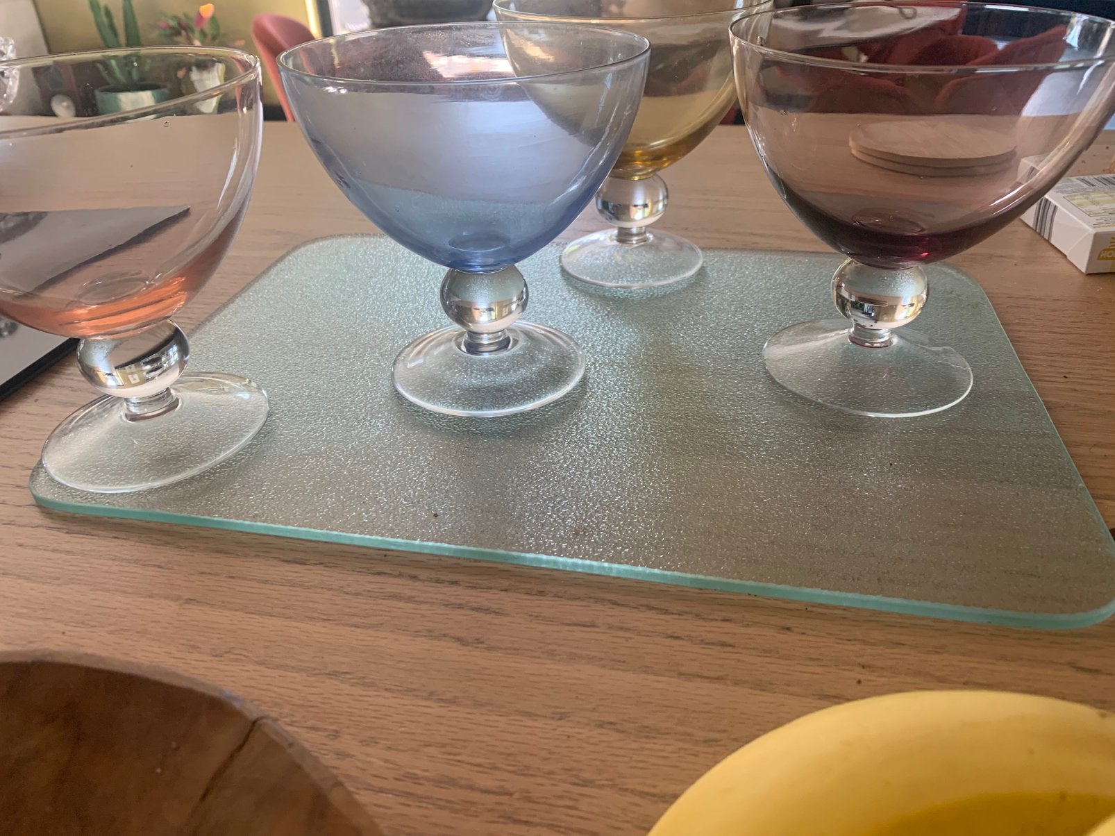 Te koop prachtige ijscoupe glazen, Ophalen of Verzenden, Zo goed als nieuw, Overige typen