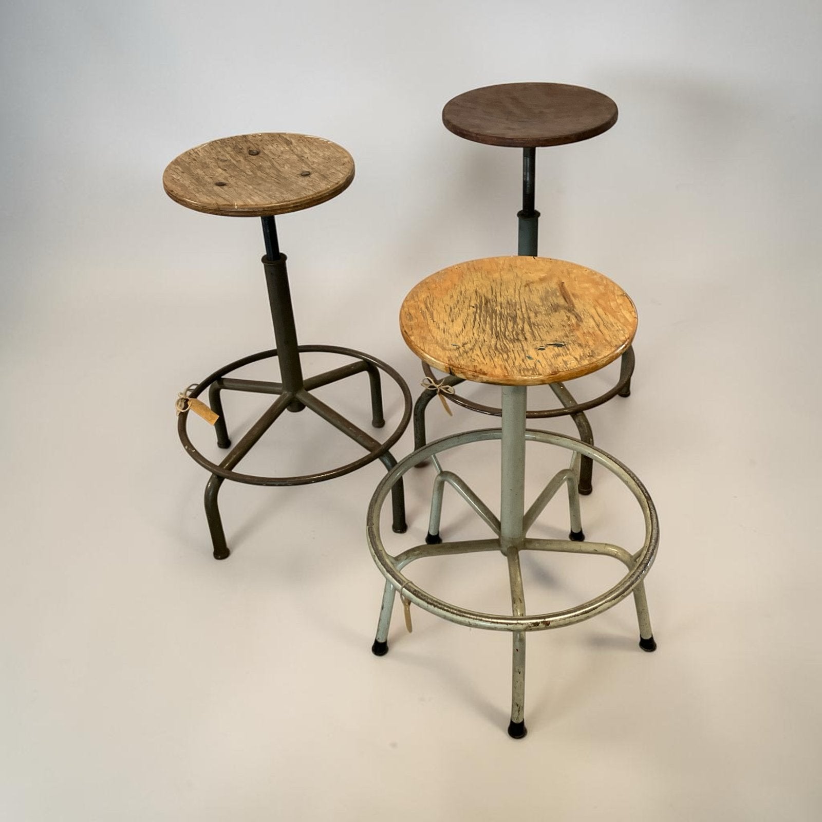 Vintage industriële krukken, Gispen/Ahrend style, verstelbaa, Antiek en Kunst, Ophalen