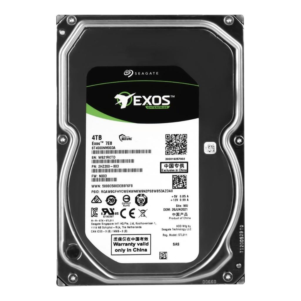 Seagate Exos 7E8 4Tb (sas-3 12G) (73 op voorrraad), Computers en Software, Harde schijven, Intern, Gebruikt, SAS, Seagate