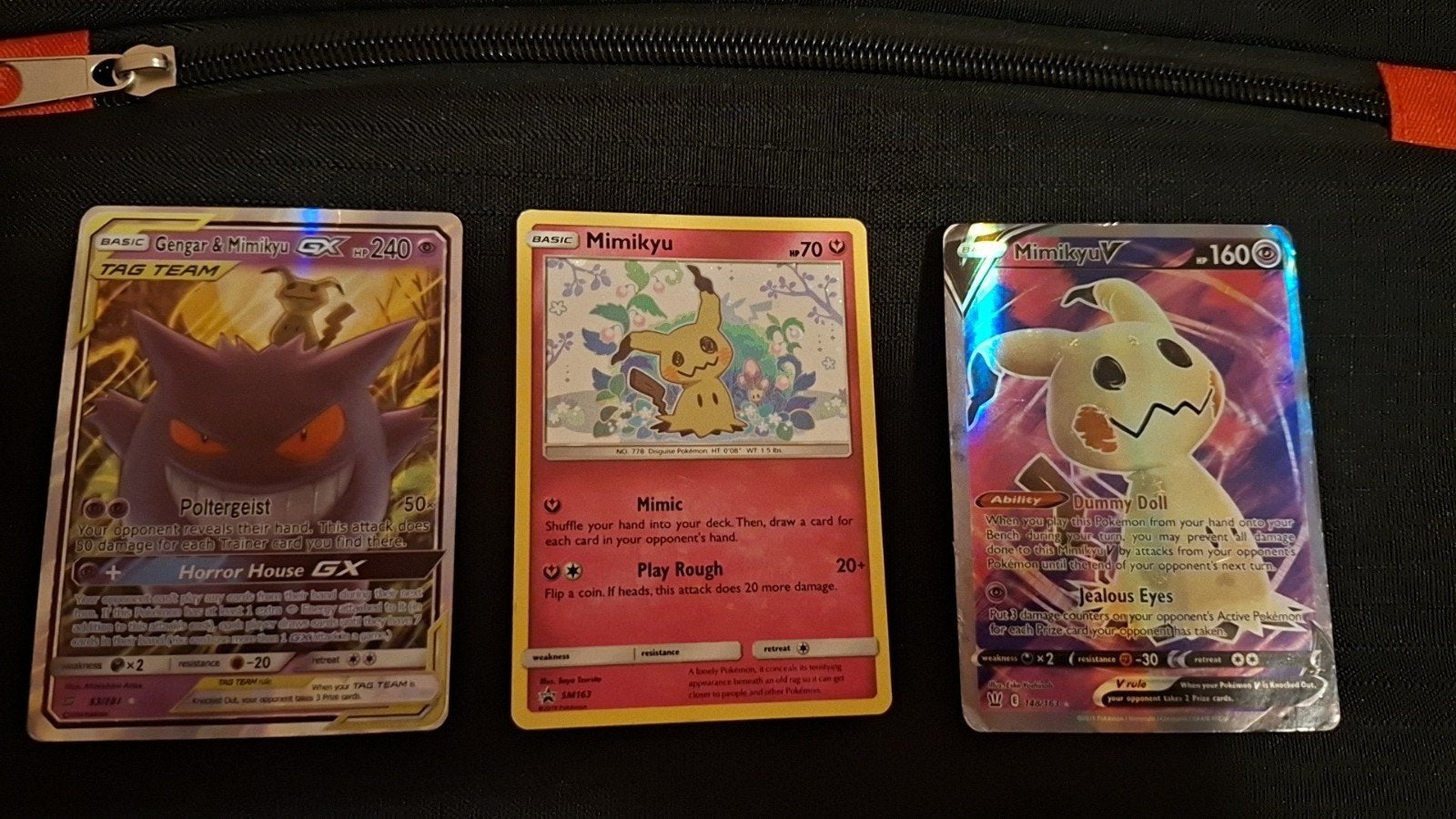 Gengar & Mimikyu GX 53/181 + Mimikyu Full Art Promo Bundle, Ophalen of Verzenden, Gebruikt, Meerdere kaarten