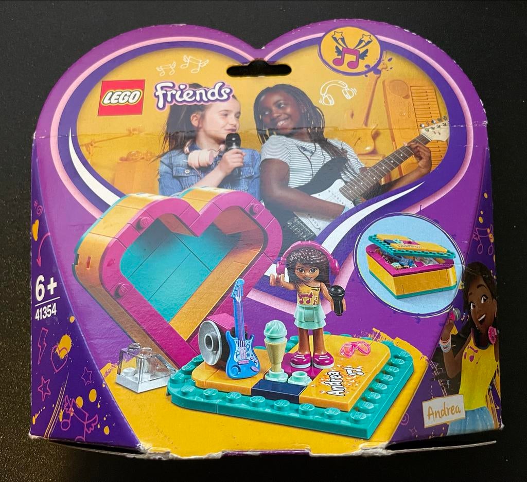 LEGO Friends Andrea's Hartvormige Doos 41354, Lego, Friends, Ophalen of Verzenden, Zo goed als nieuw