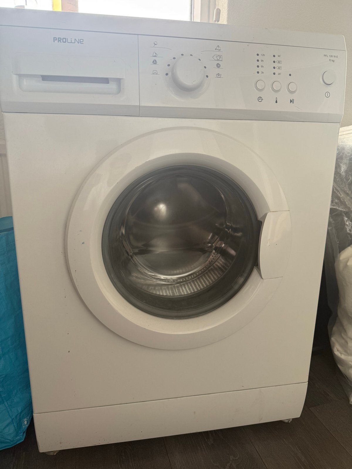 PROLINE Wasmachine PFL 126 W-E 6K, Witgoed en Apparatuur, Wasmachines, Ophalen, 6 tot 8 kg, 85 tot 90 cm, Minder dan 1200 toeren