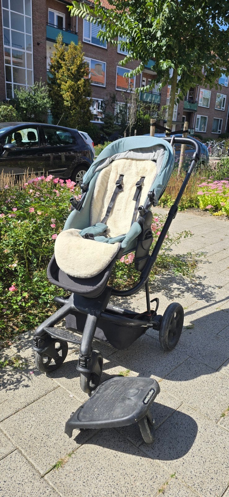 Easywalker Harvey 2 kinderwagen met meerijdplankje, groen, Kinderen en Baby's, Ophalen, Gebruikt, Combiwagen, Overige merken