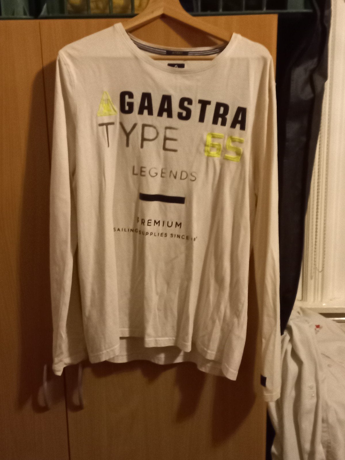 Gaastra Longsleeve, Kleding | Heren, Gaastra, Wit, Maat 56/58 (XL), Ophalen of Verzenden