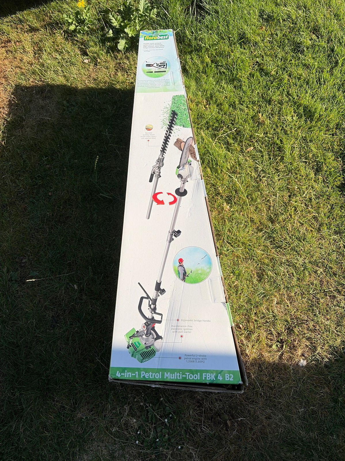 Florabest 4-in-1 Benzine Multitool FBK 4 B2 - Nieuw, Tuin en Terras, Bosmaaiers, Ophalen, Nieuw, 30 tot 50 cm, Benzine