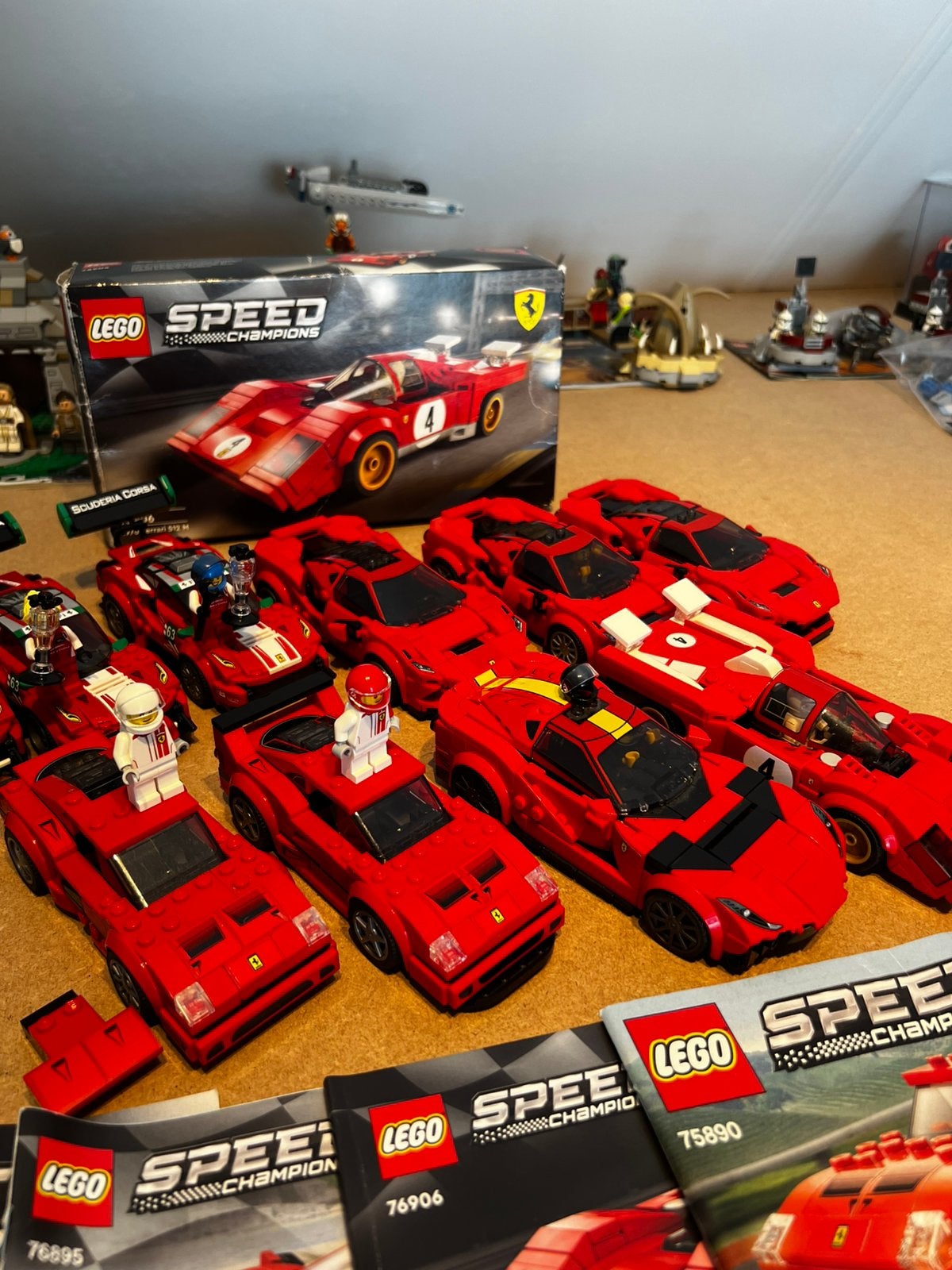 Lego Speed Champions Ferrari’s 10 stuks, Ophalen of Verzenden, Zo goed als nieuw