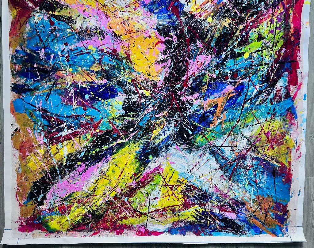 Acryl op doek Jovan Srijemac - Broken corals, Abstract, Acrylverf, Verzenden, Overige materialen