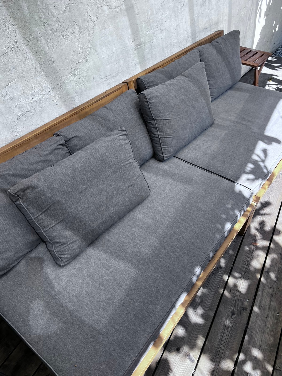 Pallet buiten kussens complete set, Ophalen, Zo goed als nieuw