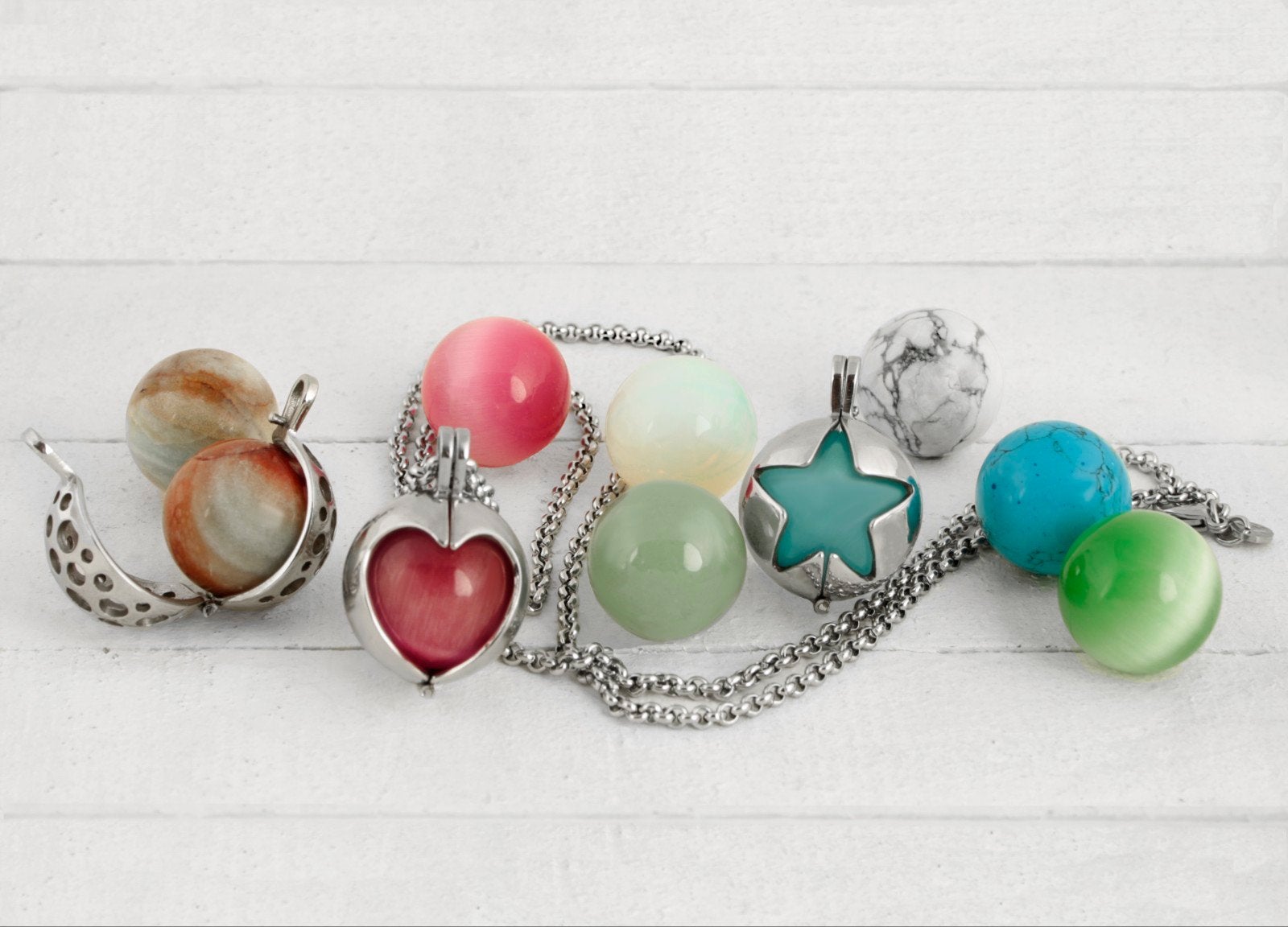 Partij 100 RVS Hangers + 250 Ballen Wisselsieraden, Ophalen of Verzenden, Nieuw, Zilver, Overige materialen