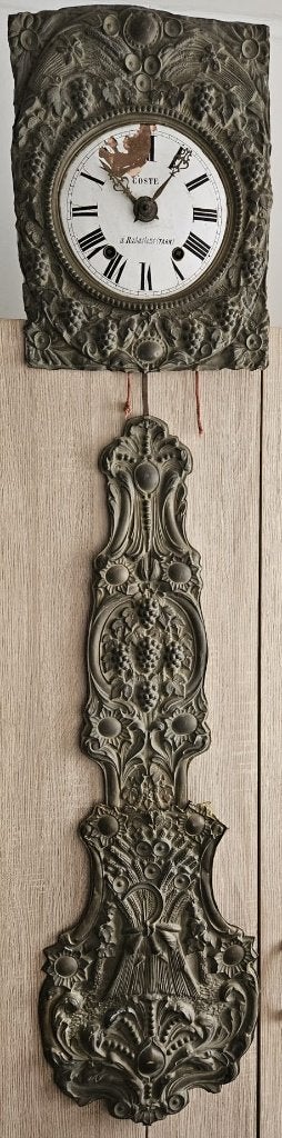 antieke Franse hangklok, Antiek en Kunst, Ophalen