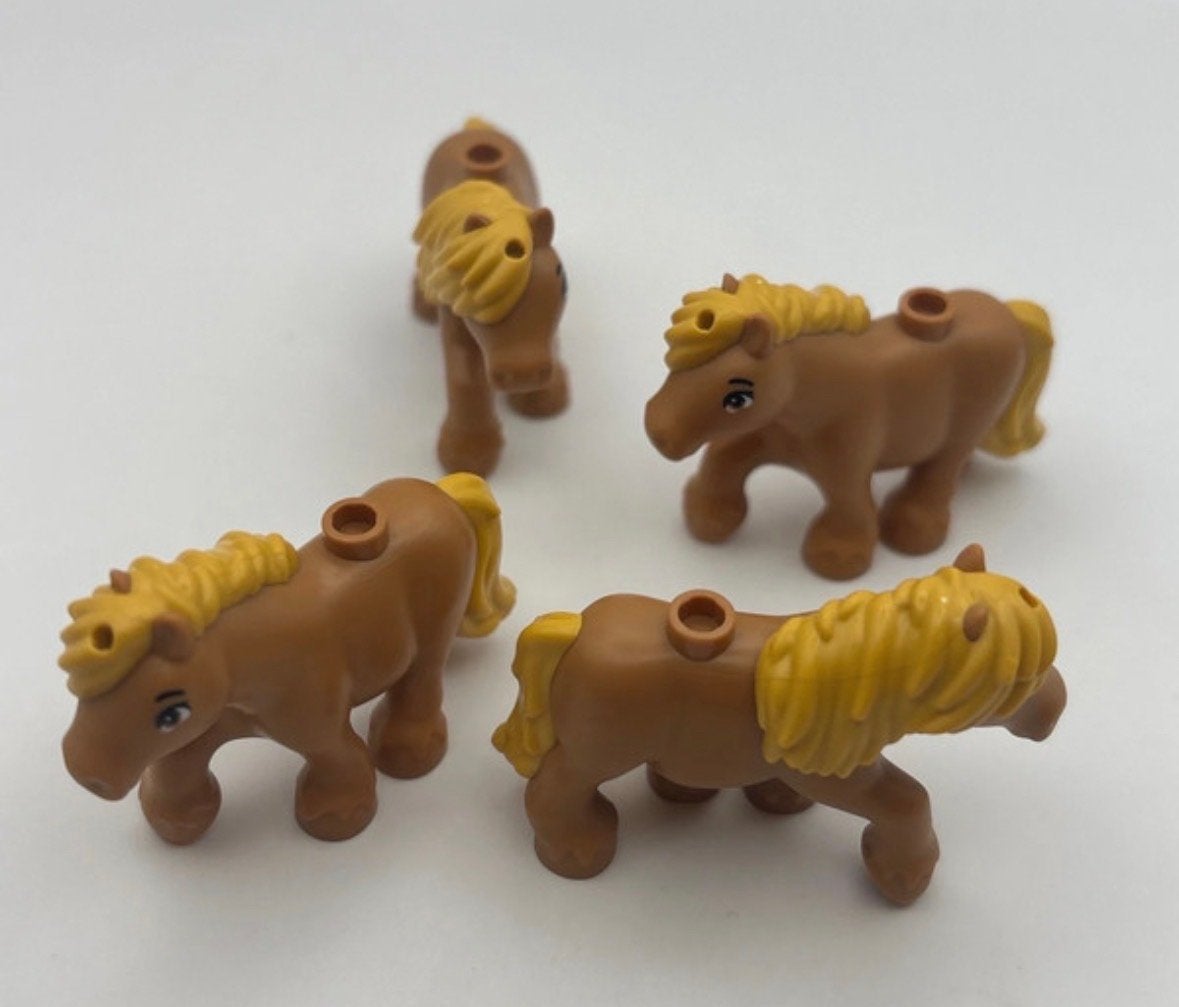 Lego paarden - set van 4, Ophalen of Verzenden, Zo goed als nieuw, Accessoire, Lego