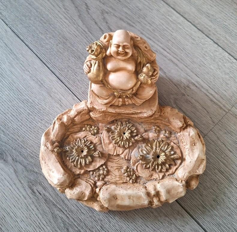 Boeddha wierookhouder meditatie decoratie 19 cm, Ophalen of Verzenden, Zo goed als nieuw
