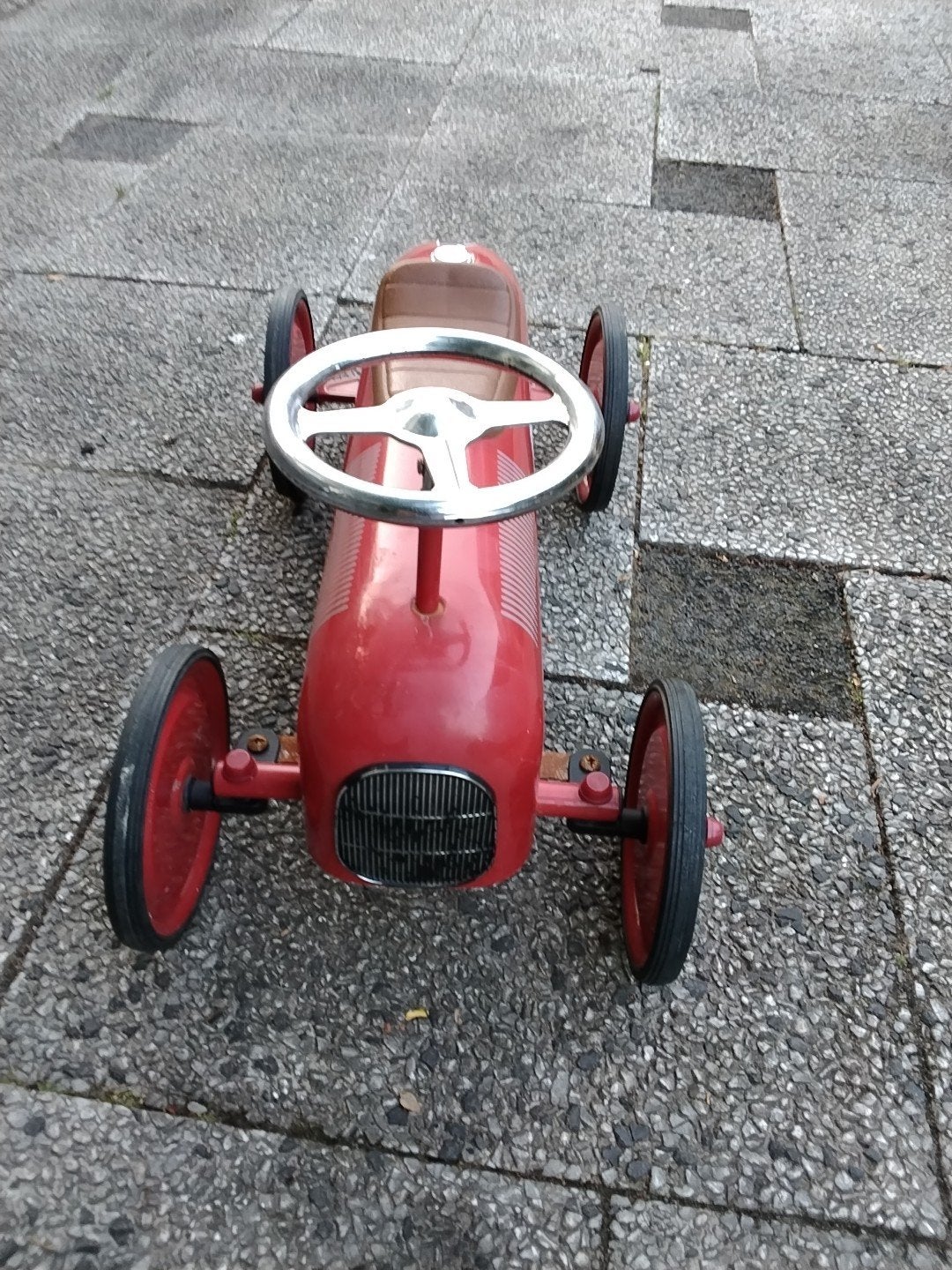 retro loopauto kleur rood € 30, Ophalen of Verzenden, Gebruikt