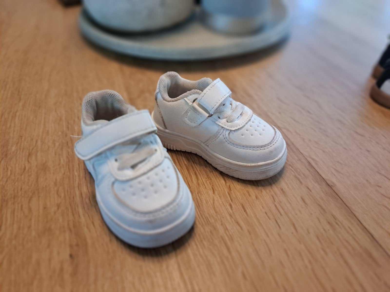 Witte babyschoentjes maat 19, Gebruikt, Jongen of Meisje, Schoenen, Ophalen of Verzenden