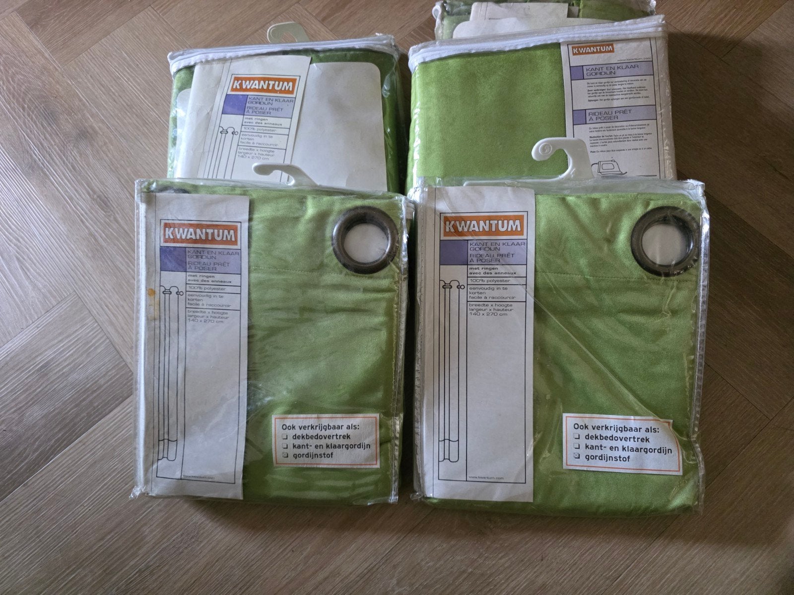 nieuwe gordijnen 10 de zelfde, Ophalen of Verzenden, Groen