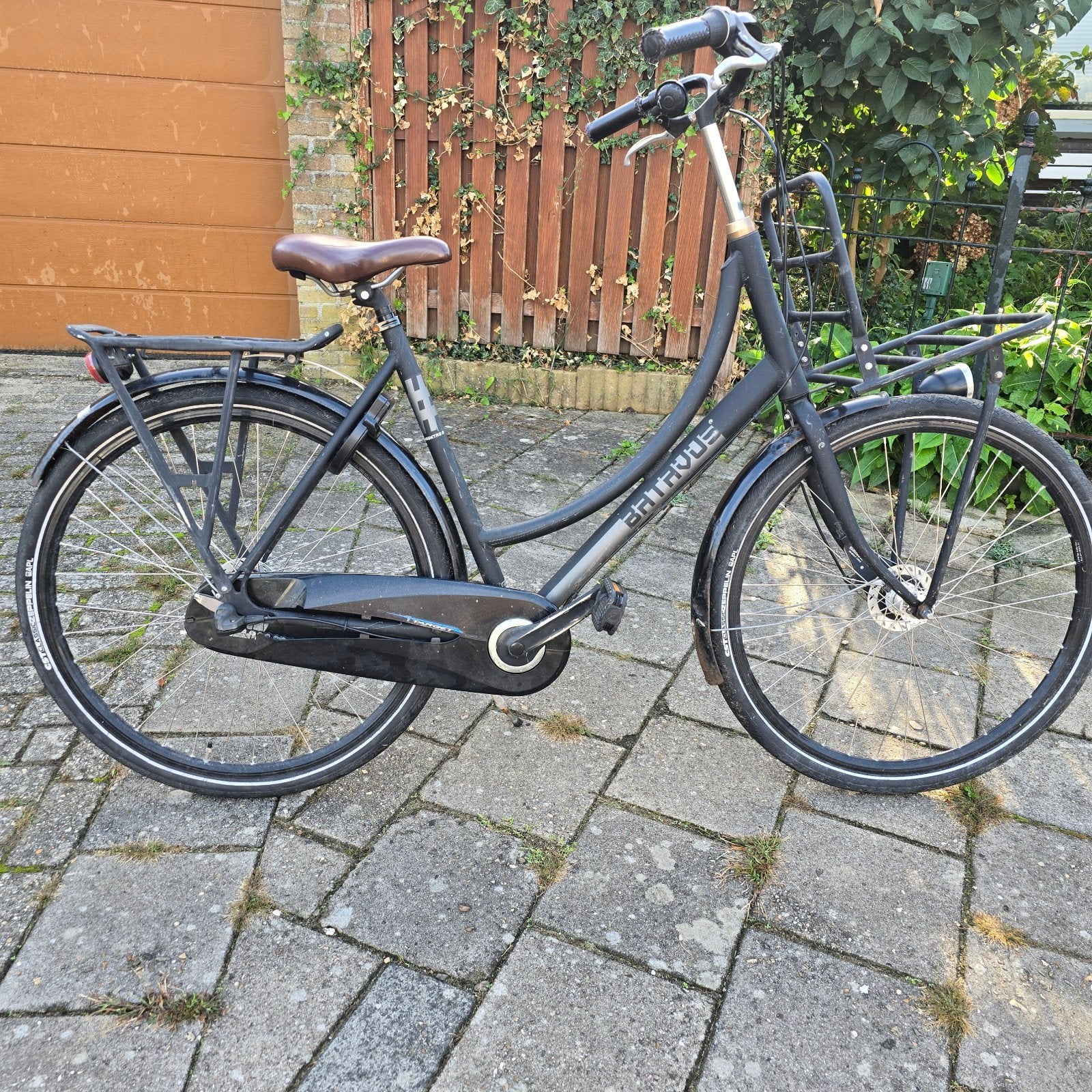 Batavus Dames Transportfiets Matzwart - Goede Staat, Fietsen en Brommers, Ophalen, 53 tot 56 cm, Versnellingen, Batavus